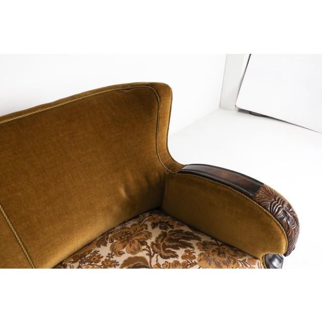 An absolutely stunning example of 1940s glamour with this Art Deco sofa couch from Denmark.