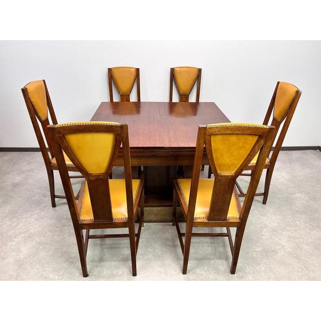 Large Antique Dining Room Table by Joseph Maria Olbrich, 1890s For Sale - Image 4 of 12