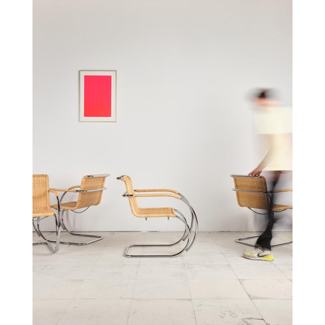MR 20 Chairs in Turbular Steel by Mies Van Der Rohe for Thonet, Set of 4 For Sale - Image 10 of 18