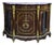 1990s French Louis XVI Curio Cabinet With Marble Top, Glass Side Panels & Hand-Gilded Details For Sale