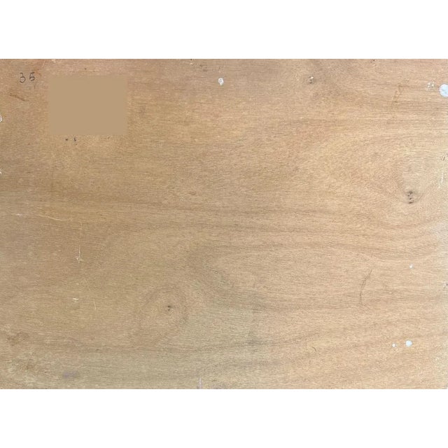 Claude Sauthier, Farm in Winter 2, Oil on Wood, 1970s For Sale - Image 12 of 13