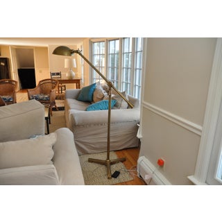 Restoration Hardware Rowan Brass Pharmacy Floor Lamp For Sale
