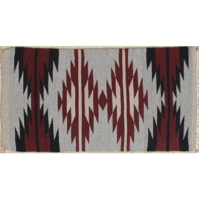 Late 20th Century Miniature Navajo Style Rug - 1′6″ × 2′10″ | Chairish