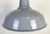 Industrial British Grey Enamel Factory Pendant Lamp from Benjamin Electric Manufacturing Company, 1960s For Sale - Image 4 of 18