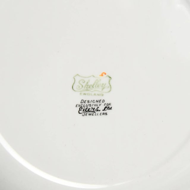 Shelley Mid 20th Century Shelley Airplane Plates, Set of 6 For Sale - Image 4 of 4