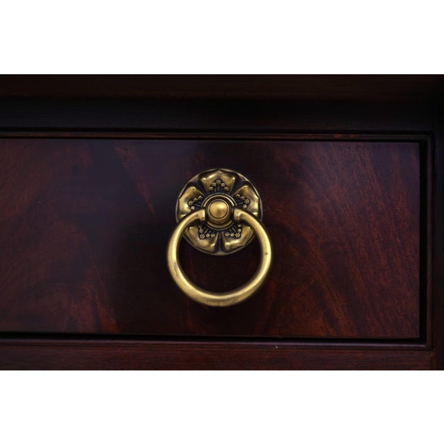 Henredon Empire Mahogany Dresser W. Mirror For Sale - Image 14 of 18
