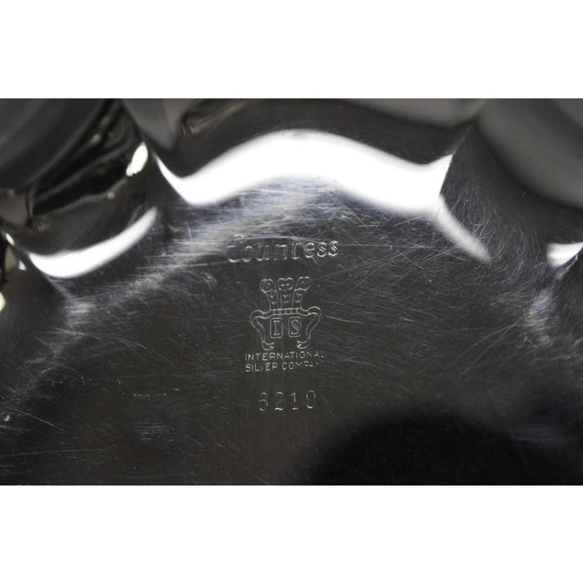 Mid 20th Century International Silver "Countess" Silver Plated Trinket Nut Dish Serving Platter For Sale - Image 10 of 11