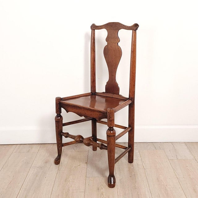 Set of Six Oak Lancashire English Chairs, 19th Century or Earlier For Sale - Image 4 of 12