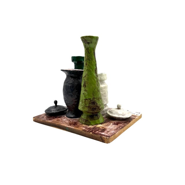 Arnaldo Miniati, Morandi Allegory Sculpture, 1971, Ceramic For Sale - Image 13 of 18