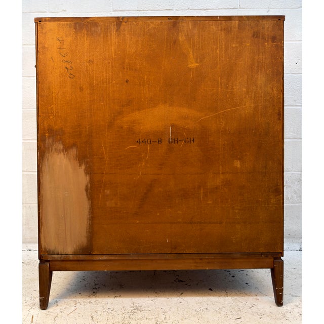 Mid-Century Modern Six Drawer Walnut Highboy Dresser For Sale - Image 15 of 15