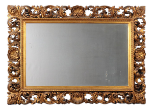 Baroque Style Carved and Gilded Mirror