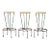 French Mid Century Counter Stools, 1960 - Set of 3 For Sale