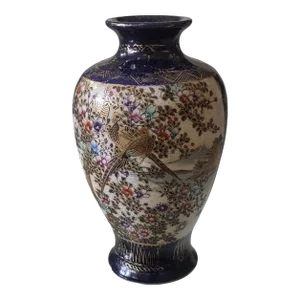 Vintage Japanese Satsuma-Style Vase