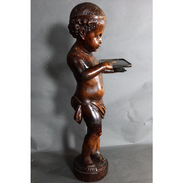 19th Century Child Servant Sculpture For Sale - Image 6 of 8