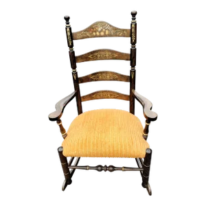 Nichols & Stone Hitchcock Style Rocking Chair in Honor of u.s Gen. Sylvanus Thayer, Circa 1960s