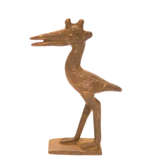 Vintage Pelican Bronze Gold Weight