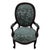 Late 20th Century Victorian Style Spoon Back Lounge Chair For Sale In Houston - Image 6 of 7