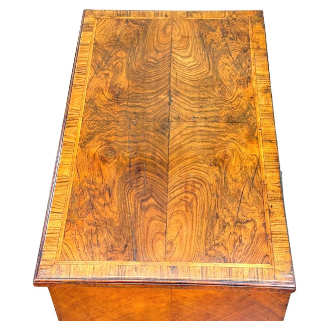 Brown Small 18th Century Georgian Walnut Chest of Drawers, 1720 For Sale - Image 8 of 12