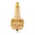 Early 20th Century French Empire Gilt Bronze and Crystal Basket Chandelier For Sale