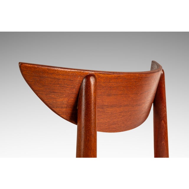 Rare Danish Mid-Century Modern Desk / Side Chair in Teak & New Fabric by Harry Østergaard for Randers Møbelfabrik, Denmark, C. 1960s For Sale - Image 12 of 18