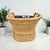 Art Deco 1980s Vintage Woven Rattan Wicker Barrel Chair For Sale - Image 3 of 11