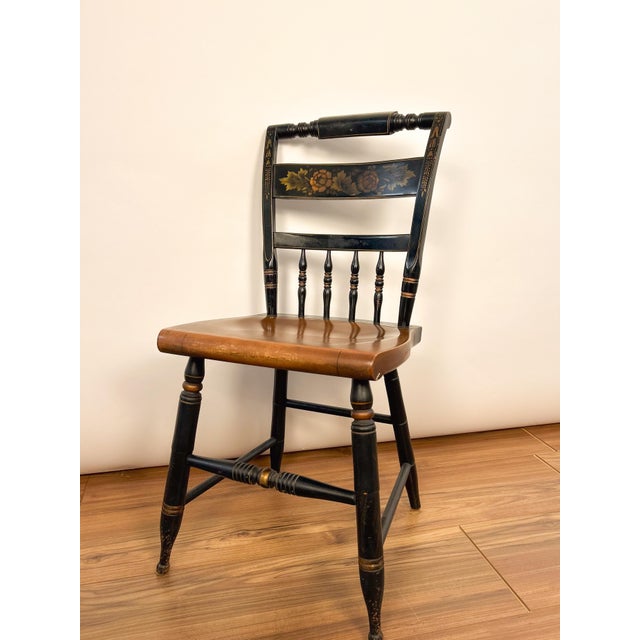 Mid-20th Century Hitchcock Stenciled Chair For Sale In Seattle - Image 6 of 6