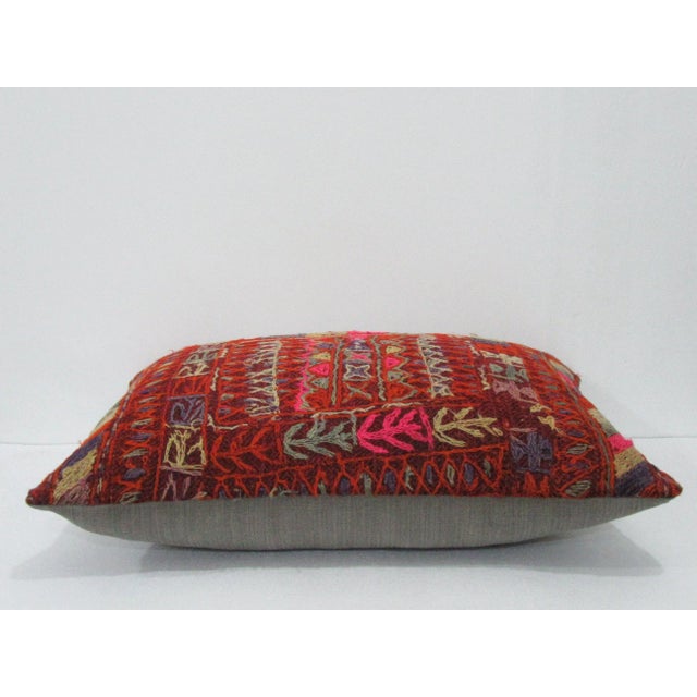 Handmade decorative pillow cover made from a vintage Turkish kilim rug. Backed with good quality cotton fabric. Pillow...