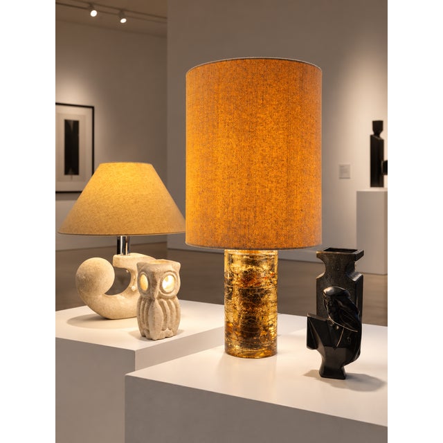 Vintage Resin and Copper Lamp, 1970s For Sale - Image 9 of 12