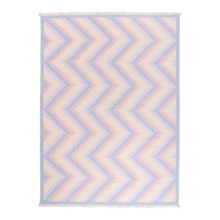 Vintage Indian Dhurrie Rug, 10'03 X 14'00 For Sale