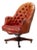 Chesterfield-Style Tufted Leather Executive Swivel Desk Chair For Sale