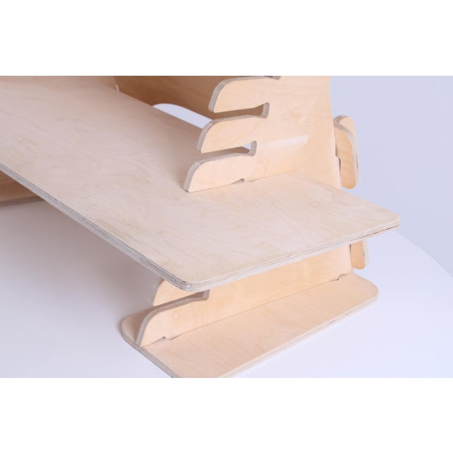 Natural Birch Multiplex Standing Desk For Sale - Image 6 of 18