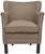 Armchair & Brass nailheads in Brown & Java For Sale In Philadelphia - Image 6 of 6