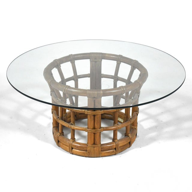 Brown Jordan Rattan Coffee Table For Sale In Chicago - Image 6 of 12