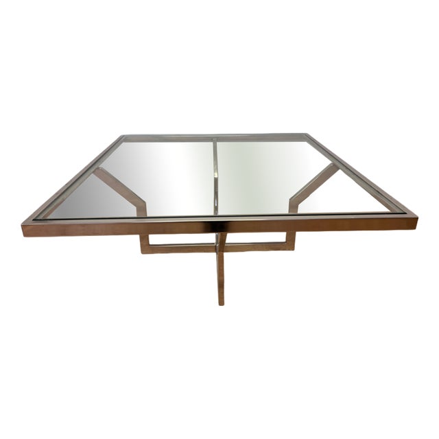 Mid-Century Modern Coffee Table in Chrome, 1970s For Sale