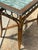 British Colonial Antique Tile Top Bamboo Table For Sale In Charleston - Image 6 of 8