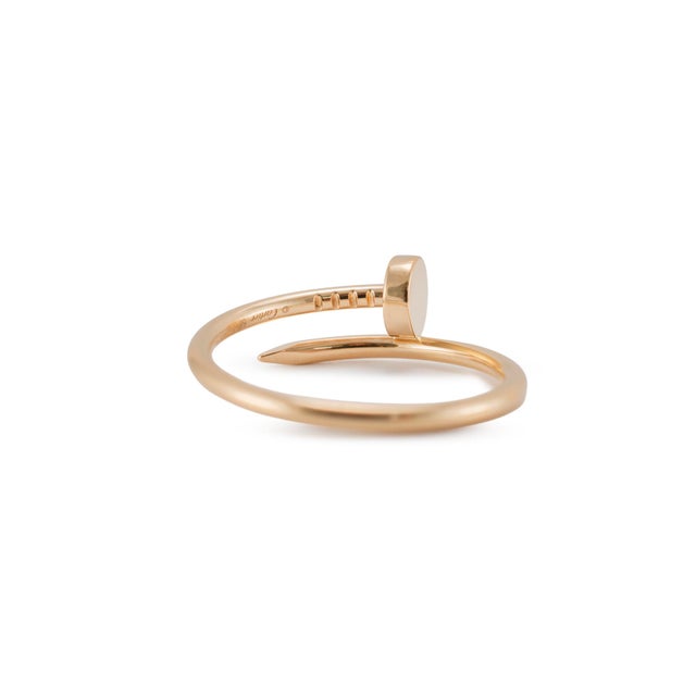 Modern Cartier Juste Un Clou Small Model 18k Yellow Gold Band Ring For Sale - Image 3 of 7