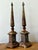 Vintage Boho Patinated Metal Obelisks - A Pair For Sale - Image 11 of 12