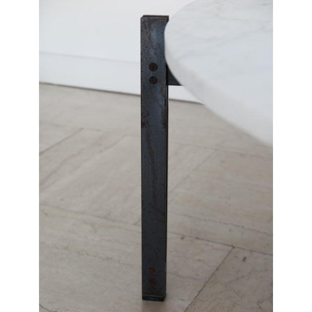 Large Centerpiece Table with Marble Top from Knoll, 1960s For Sale - Image 10 of 12