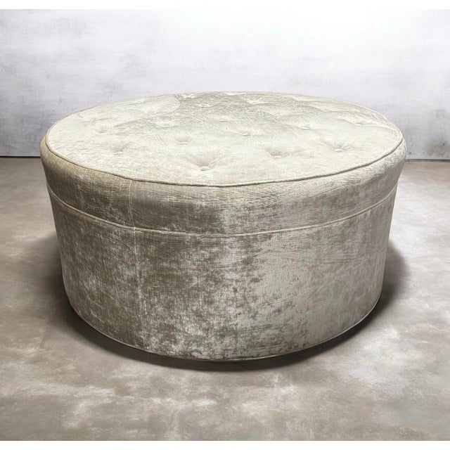 Edward Wormley Vintage Edward Wormley Style Oversize Ottoman For Sale - Image 4 of 4