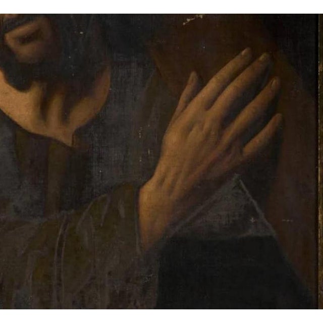 Circle of Juan Ribalta, Christ Carrying the Cross, 17th Century, Oil Painting on Canvas For Sale - Image 4 of 6