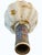19th Century Tall Art Glass Vase With Melon Ribbing, Gilt and Enamel Opal Glass Attributed to Harrach, 1880s-1920's. For Sale - Image 5 of 15