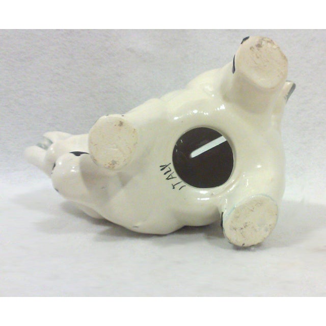 Mid-Century Modern Italian Ceramic Elephant Coin Bank For Sale - Image 3 of 5