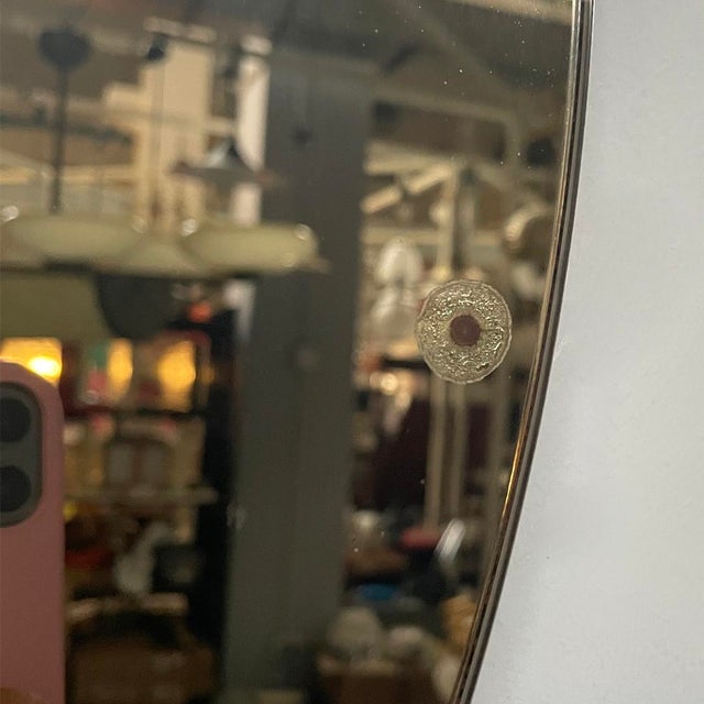 Italian Modern Round Double-Glass Wall Mirror, 1970s For Sale - Image 9 of 16