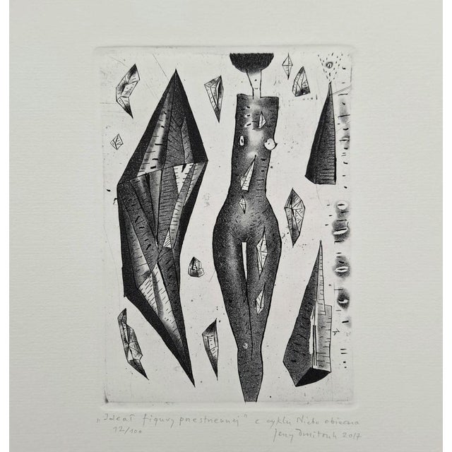 Early 21st Century Jerzy Dmitruk, The Ideal of a Spatial Figure (The Promised Heaven), 2017, Etching For Sale - Image 5 of 7