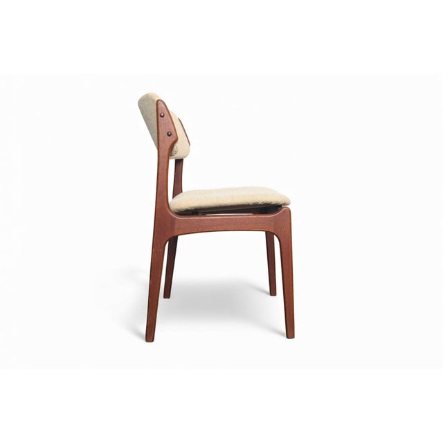 Set of Six Mid 20th Century Attributed to Erik Buch Model 49 Dining Chairs in Teak For Sale In San Francisco - Image 6 of 9