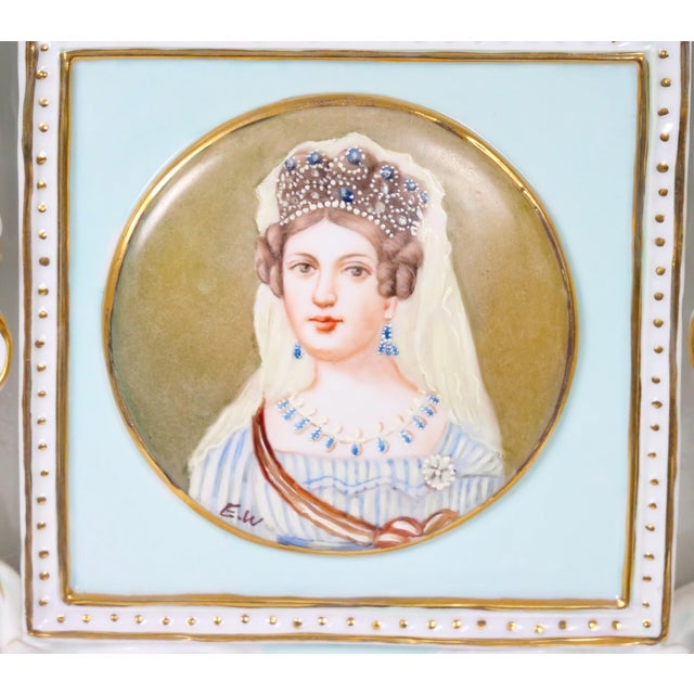 Antique Sèvres Porcelain Classical Decorated Figural Sculpture Cachepot / Center For Sale - Image 9 of 12