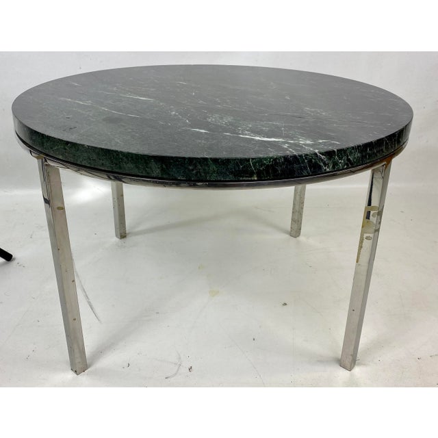 MidCentury Marble & Chrome Side Table Attributed to Knoll Chairish