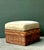 Vintage Braided Rattan Ottoman For Sale - Image 4 of 16