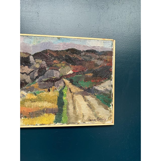 Helge Cardell, Scandinavian Landscape, 1950s, Oil on Panel, Framed For Sale - Image 8 of 18