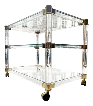 Hollywood Regency Bar Cart, 1970s